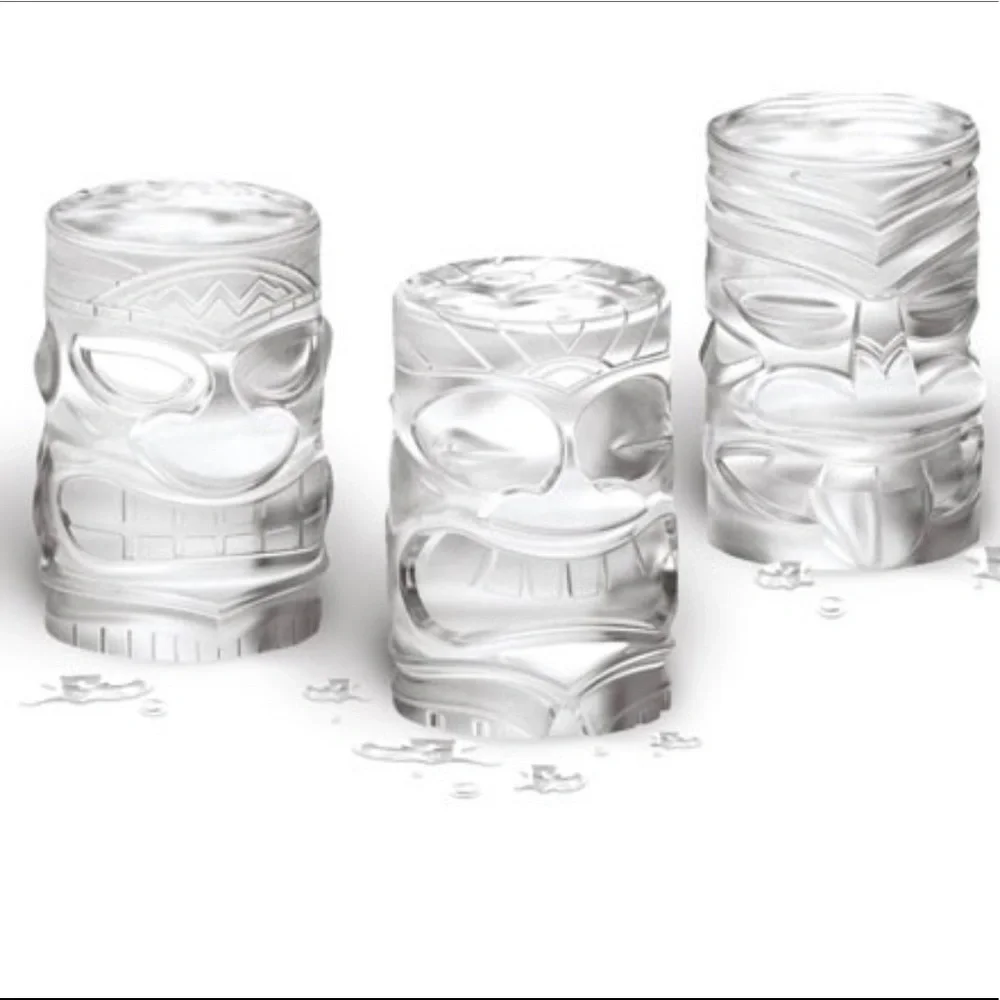 TIKI Ice Cube Molds Williams Sonoma Set of 3~New!